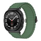 For Samsung Galaxy Watch Ultra 47mm Kalebol Ocean Loop Nylon Braided Watch Band(Army Green) - 1
