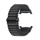For Samsung Galaxy Watch Ultra 47mm Kalebol Ocean Loop Nylon Braided Watch Band(Dark Grey) - 3