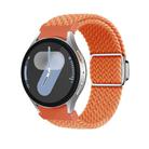 For Samsung Galaxy Watch 5 Pro / 6 / 7 Kalebol Button Braided Loop Magnetic Buckle Watch Band(Orange) - 1