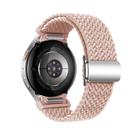 For Samsung Galaxy Watch 5 Pro / 6 / 7 Kalebol Button Braided Loop Magnetic Buckle Watch Band(Pink Sand) - 2