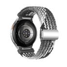 For Samsung Galaxy Watch 5 Pro / 6 / 7 Kalebol Button Braided Loop Magnetic Buckle Watch Band(Dark Chocolate) - 2