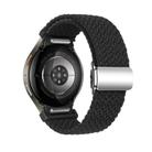 For Samsung Galaxy Watch 5 Pro / 6 / 7 Kalebol Button Braided Loop Magnetic Buckle Watch Band(Black) - 2