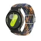For Samsung Galaxy Watch 5 Pro / 6 / 7 Kalebol Button Braided Loop Magnetic Buckle Watch Band(Camouflage) - 1