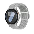 For Samsung Galaxy Watch 5 Pro / 6 / 7 Kalebol Button Braided Loop Magnetic Buckle Watch Band(Light Grey) - 1