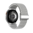 For Samsung Galaxy Watch 5 Pro / 6 / 7 Kalebol Button Braided Loop Magnetic Buckle Watch Band(Light Grey) - 2