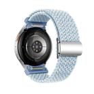For Samsung Galaxy Watch 5 Pro / 6 / 7 Kalebol Button Braided Loop Magnetic Buckle Watch Band(Fog Blue) - 2