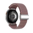 For Samsung Galaxy Watch 5 Pro / 6 / 7 Kalebol Button Braided Loop Magnetic Buckle Watch Band(Smoky Purple) - 2