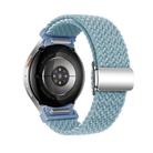 For Samsung Galaxy Watch 5 Pro / 6 / 7 Kalebol Button Braided Loop Magnetic Buckle Watch Band(Cyan-blue) - 2