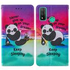 For Huawei P smart 2020 Cross Texture Painting Pattern Horizontal Flip Leather Case with Holder & Card Slots & Wallet & Lanyard(Sleeping Baby) - 2