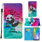 For Huawei Y6p Cross Texture Painting Pattern Horizontal Flip Leather Case with Holder & Card Slots & Wallet & Lanyard(Sleeping Baby) - 1
