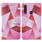 For Huawei Y6p Cross Texture Painting Pattern Horizontal Flip Leather Case with Holder & Card Slots & Wallet & Lanyard(Pink Diamond) - 3