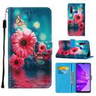 For OPPO Realme 5 / C3 / 6i Cross Texture Painting Pattern Horizontal Flip Leather Case with Holder & Card Slots & Wallet & Lanyard(Chrysanthemum) - 1