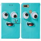 For Oppo A7 / A5S / A12 Cross Texture Painting Pattern Horizontal Flip Leather Case with Holder & Card Slots & Wallet & Lanyard(Big Eyed) - 3