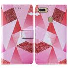 For Oppo A7 / A5S / A12 Cross Texture Painting Pattern Horizontal Flip Leather Case with Holder & Card Slots & Wallet & Lanyard(Pink Diamond) - 3