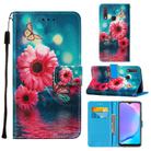 For Vivo Y17 / Y15 / Y12/ U10 / Y11 / Y3 Cross Texture Painting Pattern Horizontal Flip Leather Case with Holder & Card Slots & Wallet & Lanyard(Chrysanthemum) - 1