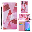 For Vivo Y17 / Y15 / Y12/ U10 / Y11 / Y3 Cross Texture Painting Pattern Horizontal Flip Leather Case with Holder & Card Slots & Wallet & Lanyard(Pink Diamond) - 1