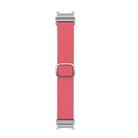 For Samsung Galaxy Watch 7 / 6 / 5 / 4  Kalebol Eight Buckle Nylon Braided Watch Band(Pink) - 2