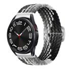 For Samsung Galaxy Watch 7 / 6 / 5 / 4  Kalebol Eight Buckle Nylon Braided Watch Band(Chocolate) - 1