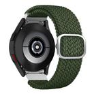 For Samsung Galaxy Watch 7 / 6 / 5 / 4  Kalebol Eight Buckle Nylon Braided Watch Band(Army Green) - 1