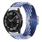 For Samsung Galaxy Watch 7 / 6 / 5 / 4  Kalebol Eight Buckle Nylon Braided Watch Band(Blueberry) - 1
