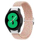 For Samsung Galaxy Watch 7 / 6 / 5 / 4  Kalebol Eight Buckle Nylon Braided Watch Band(Starlight Pink) - 1