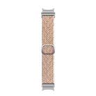 For Samsung Galaxy Watch 7 / 6 / 5 / 4  Kalebol Eight Buckle Nylon Braided Watch Band(Starlight Pink) - 2