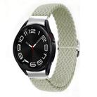 For Samsung Galaxy Watch 7 / 6 / 5 / 4  Kalebol Eight Buckle Nylon Braided Watch Band(Pearl White) - 1