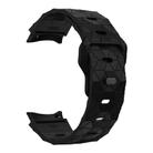 For Samsung Galaxy Watch 4 / 5 / 6 Kalebol Football Pattern Reverse Buckle Silicone Strap(Black) - 3