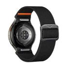For Samsung Galaxy Watch 5 Pro / 6 / 7 Kalebol Button Elastic Nylon Watch Band(Black) - 2
