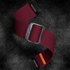 For Samsung Galaxy Watch 5 Pro / 6 / 7 Kalebol Button Elastic Nylon Watch Band(Wine Red) - 3