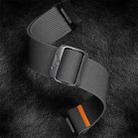 For Samsung Galaxy Watch 5 Pro / 6 / 7 Kalebol Button Elastic Nylon Watch Band(Dark Grey) - 3