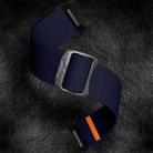 For Samsung Galaxy Watch 5 Pro / 6 / 7 Kalebol Button Elastic Nylon Watch Band(Midnight Blue) - 3