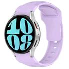 For Samsung Galaxy Watch 5 Pro / 6 / 7 Kalebol Armor Silicone Watch Band(Purple) - 1