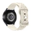 20mm Kalebol Leopard Print Butterfly Buckle Silicone Watch Band(Starlight) - 2