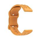 22mm Kalebol Leopard Print Butterfly Buckle Silicone Watch Band(Yellow) - 3