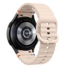 For Samsung Galaxy Watch 7  / 6 / 5 / 4 Kalebol Wave Stitching Silicone Watch Band(Pink) - 2