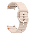 For Samsung Galaxy Watch 7  / 6 / 5 / 4 Kalebol Wave Stitching Silicone Watch Band(Pink) - 3