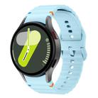 For Samsung Galaxy Watch 7  / 6 / 5 / 4 Kalebol Wave Stitching Silicone Watch Band(Light Blue) - 1