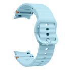 For Samsung Galaxy Watch 7  / 6 / 5 / 4 Kalebol Wave Stitching Silicone Watch Band(Light Blue) - 3