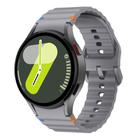 For Samsung Galaxy Watch 7  / 6 / 5 / 4 Kalebol Wave Stitching Silicone Watch Band(Space Grey) - 1