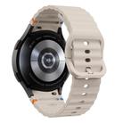 For Samsung Galaxy Watch 7  / 6 / 5 / 4 Kalebol Wave Stitching Silicone Watch Band(Starlight) - 2