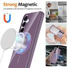 For Samsung Galaxy S23 FE 5G Glossy TPU Shockproof MagSafe Phone Case with Lanyard(Purple) - 2