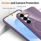 For Samsung Galaxy S23 FE 5G Glossy TPU Shockproof MagSafe Phone Case with Lanyard(Purple) - 3