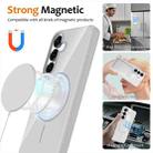 For Samsung Galaxy S23 FE 5G Glossy TPU Shockproof MagSafe Phone Case with Lanyard(White) - 2