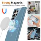 For Samsung Galaxy S23 Ultra 5G Glossy TPU Shockproof MagSafe Phone Case with Lanyard(Blue) - 2