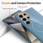 For Samsung Galaxy S23 Ultra 5G Glossy TPU Shockproof MagSafe Phone Case with Lanyard(Blue) - 3