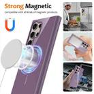 For Samsung Galaxy S23 Ultra 5G Glossy TPU Shockproof MagSafe Phone Case with Lanyard(Purple) - 2