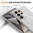For Samsung Galaxy S23 Ultra 5G Glossy TPU Shockproof MagSafe Phone Case with Lanyard(White) - 3