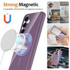 For Samsung Galaxy S24 FE 5G Glossy TPU Shockproof MagSafe Phone Case with Lanyard(Purple) - 2