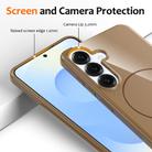For Samsung Galaxy S24 FE 5G Glossy TPU Shockproof MagSafe Phone Case with Lanyard(Gold) - 3